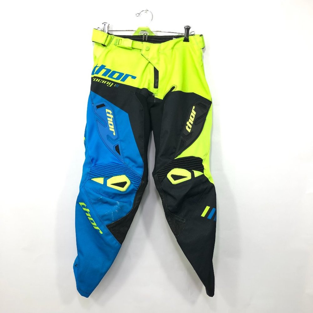 Thor Racing Motocross Fuse Pants Sz 28 Blue Black